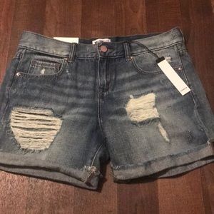 NWT William Rast High Waisted Distressed Shorts